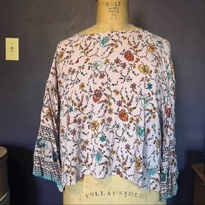 🌼 Light Purple Shirt with Flowers & Vines